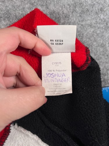 Penguin Columbia Beanie Toque Youth Extra Large Red Black Knit Polyester Fleece - Picture 9 of 9