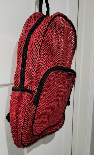 Eastsport Unisex Spirit Mesh Backpack, Red - Picture 2 of 5