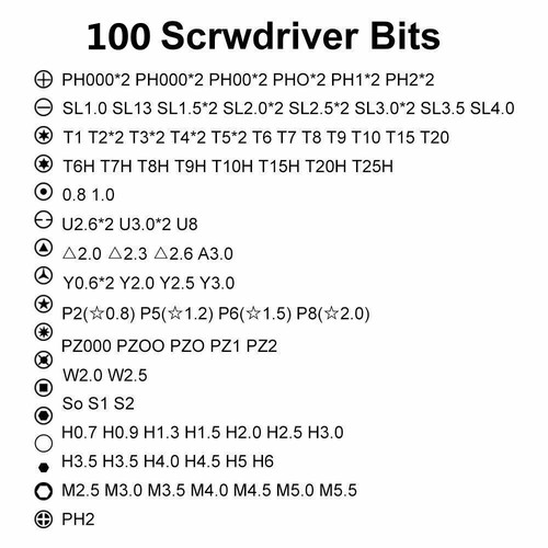 122 in 1 Magnetic Precision Screwdriver Set PC Phone Electronics Repair Tool Kit - Bild 10 von 13