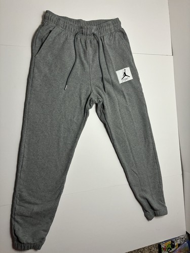 Nike Air Jordan Essential Fleece Men's Sweatpants Carbon Heather (S) DQ7468-091 - Picture 1 of 7