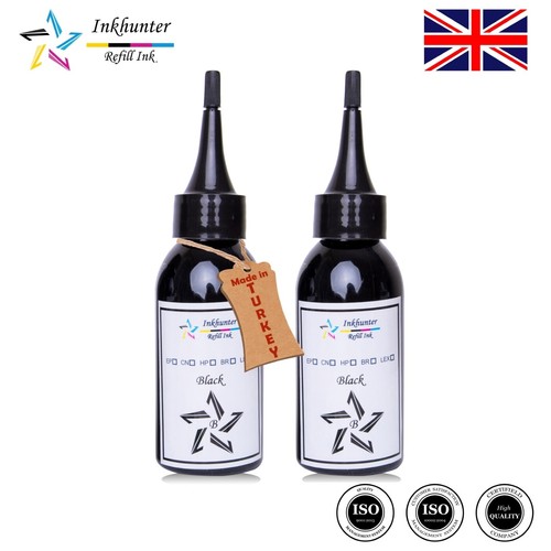 2x100 Black Refill ink fits Brother BT6000 DCP-T300 DCP-T500W DCP-T700W 800 - Afbeelding 8 van 8