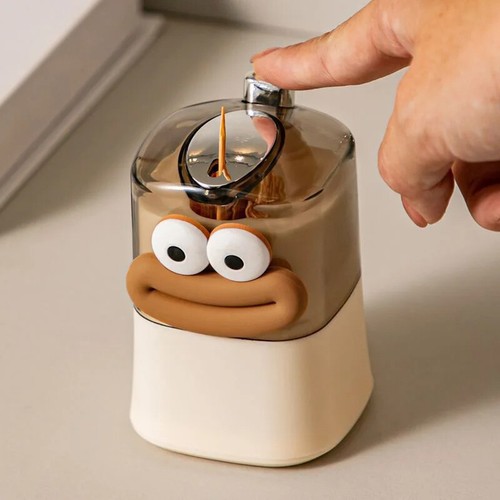 Automatic Pop-up Toothpick Dispenser Plastic Case Press Storage Holder - Picture 7 of 12