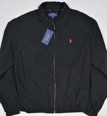 polo black windbreaker