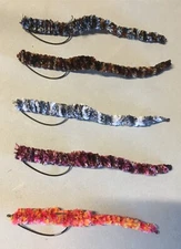 SENKO WORM FLIES 5 VARIATIONS SIZE 1 HOOK BASS FLY FISHING RICH'S ULTIMATE WORM