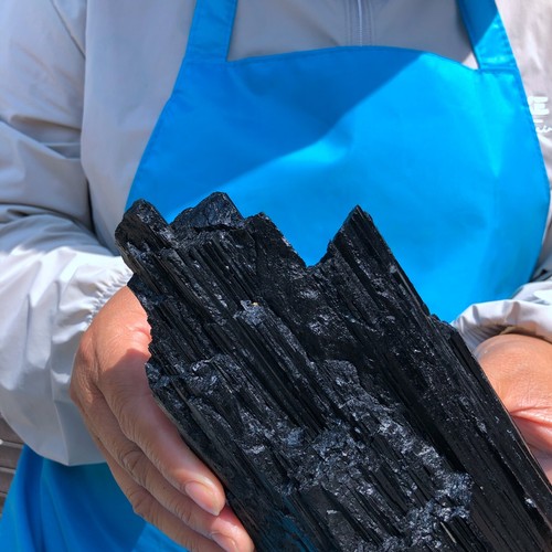 2pieces6.79LB Natural Black Tourmaline Crystal Rough Mineral Specimen1700 - Picture 21 of 23