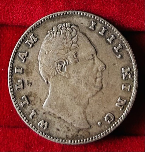 Seltene 1835 British East India Co. 1 Rupie WILLIAM IIII, KING Silbermünze vz KM450 - Bild 2 von 7