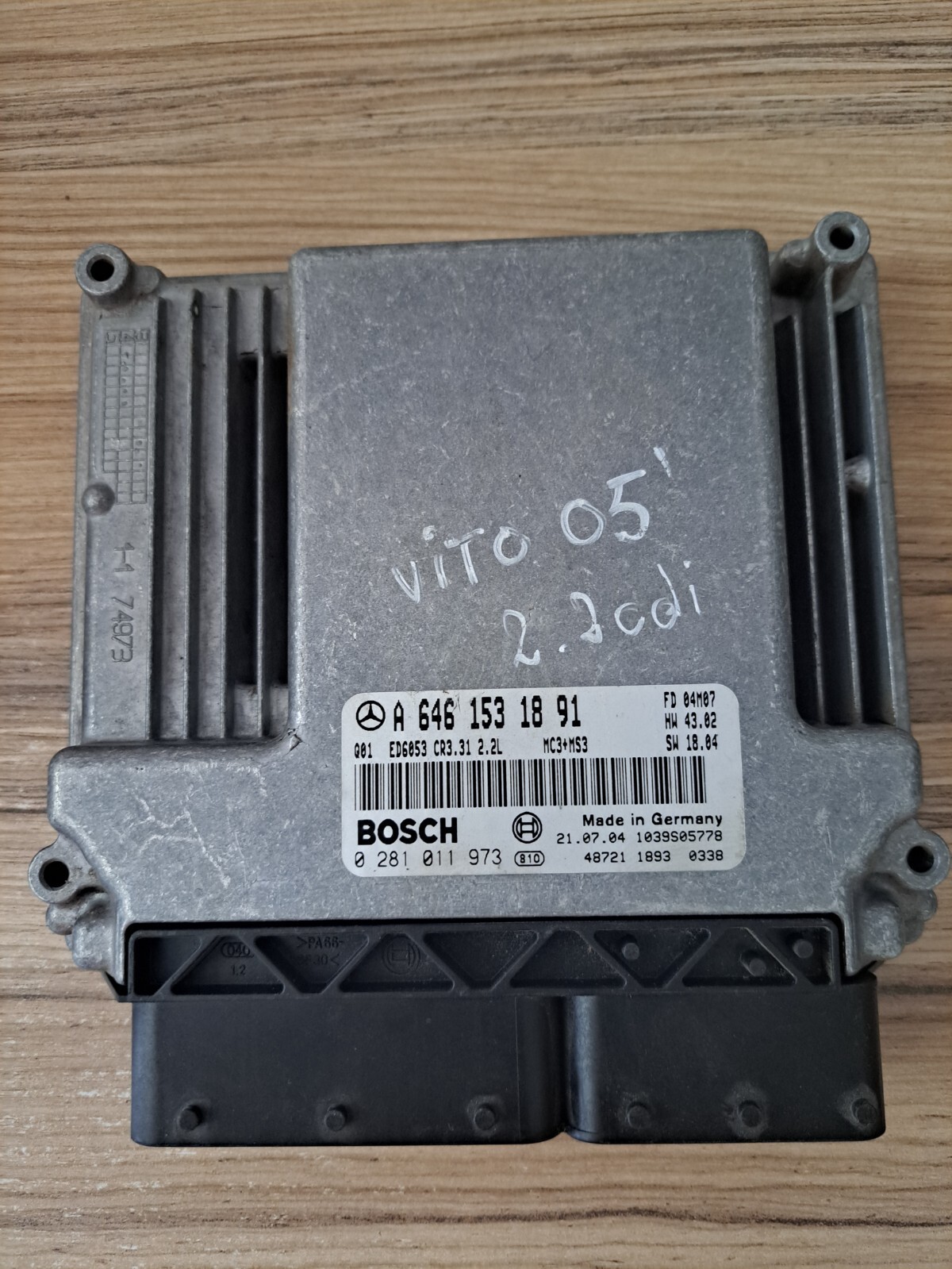 Mercedes Vito ECU 0281011973 A6461531891 | eBay