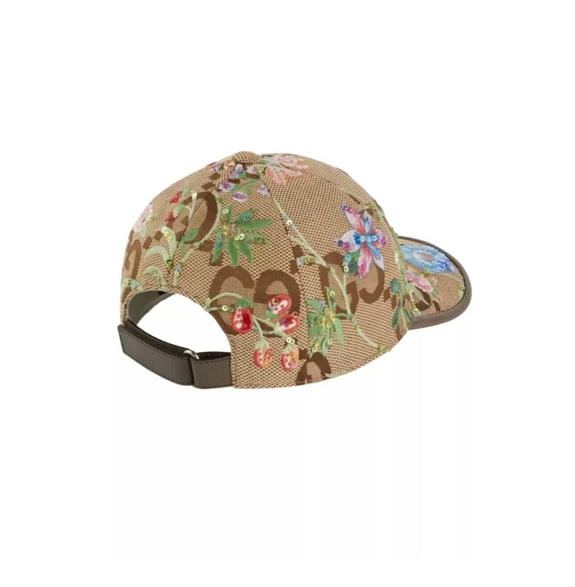 💎 GUCCI HAT JUMBO CANVAS GG BASEBALL WITH FLORAL EMBROIDERY 💎 GUCCI HAT JUMBO CANVAS GG BASEBALL WITH FLORAL EMBROIDERY