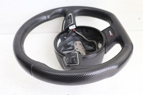 Audi RS5 B8 8T 2013 Flat Bottom Black Leather Steering Wheel 8T0419091G J240 - Foto 10 di 13