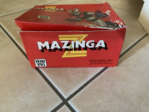 MAZINGA Z - BOX PIENO CON 100 BUSTINE  FIGURINE RAI TV 1980 EDIERRE  RARO! - Foto 1 di 6