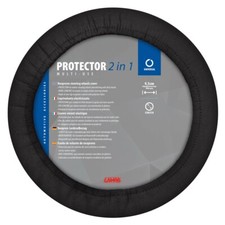 Protector 2 in 1 coprivolante universale per Auto elasticizzato Nero  Ø 34-45cm