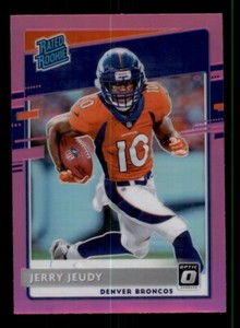 2020 DONRUSS OPTIC #157 JERRY JEUDY RATED ROOKIE RC PINK PRIZM 