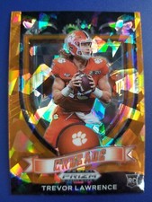 Trevor Lawrence 2021 PRIZM DRAFT "CRUSADE" ORANGE ICE RC #161 CLEMSON TIGERS!