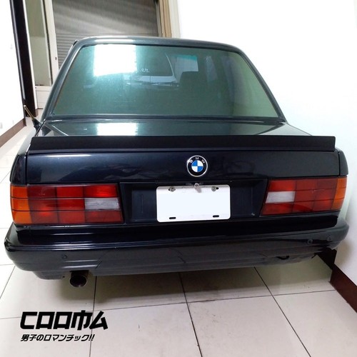 Painted Black L Look For BMW E30 3 Series Sedan Rear Trunk Lip Spoiler Wing - Picture 6 of 12