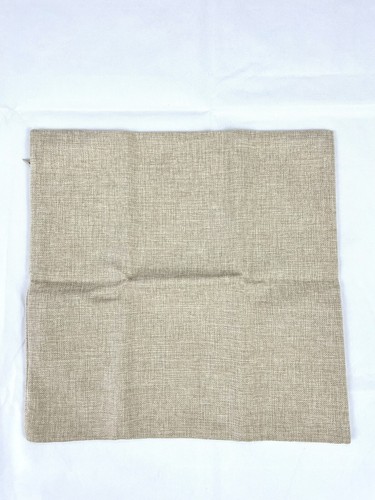 Home Brilliant 2er Set strukturiertes Leinen quadratisch Überwurf Kissenbezüge beige - Bild 1 von 3