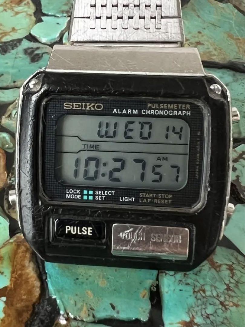 【2024最新作】 Vintage Seiko Alarm Chrono Pulse Meter S229-5019 Used SV1212 時計