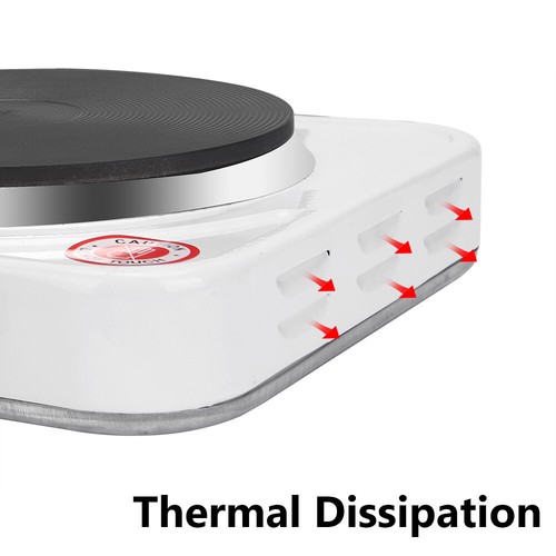 Portable Hot Plate 1500W Electric Single Cooktop Cooker Stove Hotplate Kitchen - Picture 4 of 12