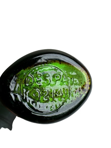 1940’s VINTAGE GREEN GLASS MEDICINE Bottle DES PAT. 92148 - OWENS-ILLINOIS® RARE - Bild 6 von 8