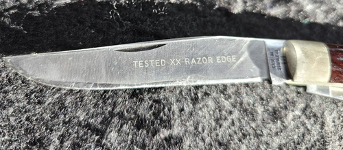 CASE XX USA,1972,6254 SSP TRAPPER RED BONE HANDLE,8 DOT,POCKET KNIFE, RAZER EDGE - Picture 5 of 20