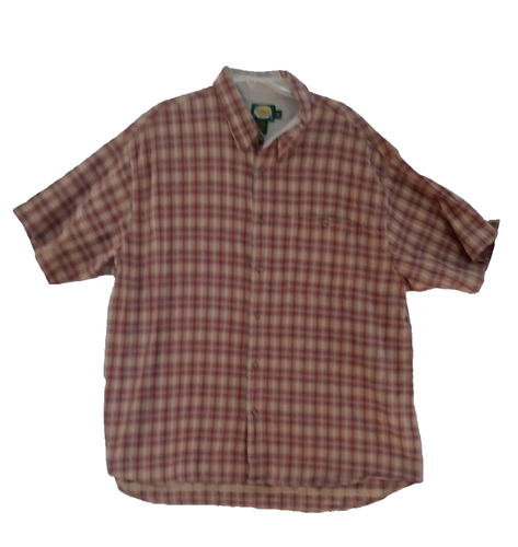 Cabela's Men Size 2XL Check Plaid Button Up Shirt Long Sleeve Pocket - Picture 9 of 16