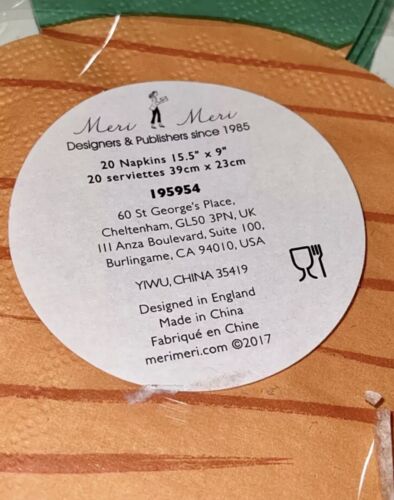 New MERI MERI Bunny Rabbit Shaped Paper Plates & Napkins Carrot Shaped Napkins - Picture 5 of 9