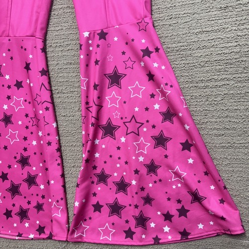 Barbie Cowgirl Costume Pants Women’s S Pink Flare Star Print Drawstring Y2K - Picture 2 of 14