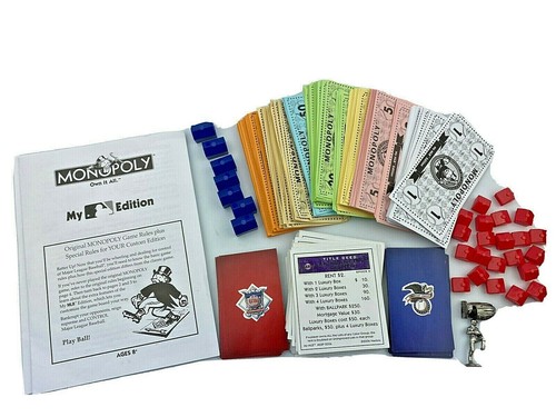 Monopoly MLB 2006 Board Game Replacement Parts & Pieces Instructions Cards