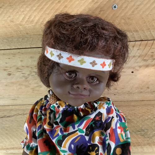 VINTAGE AUSTRALIAN ABORIGINAL INDIGENOUS ISLANDER DOLL - GENUINE NETTA DOLL - Picture 2 of 14