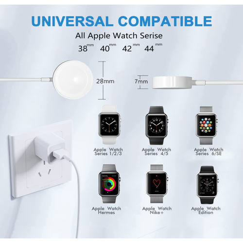 Magnetic USBA Charging Cable Charger For Apple Watch Series 5/6/SE/8/9/Ultra Lot - Picture 2 of 10