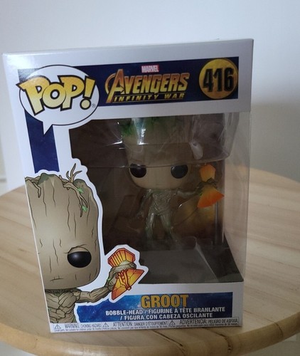 Funko  Marvel Avengers: Infinity War Groot Stormbreaker #416 + Protector - Picture 1 of 8