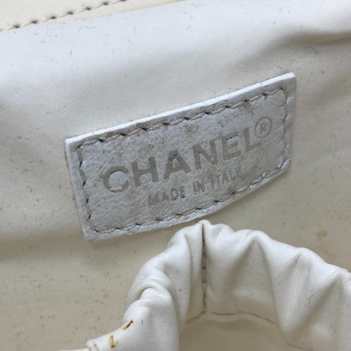 CHANEL By The Sea Line logo Vanity bag Cosmetic bag 2WAY Shoulder Bag Hand Bag - Picture 11 of 12