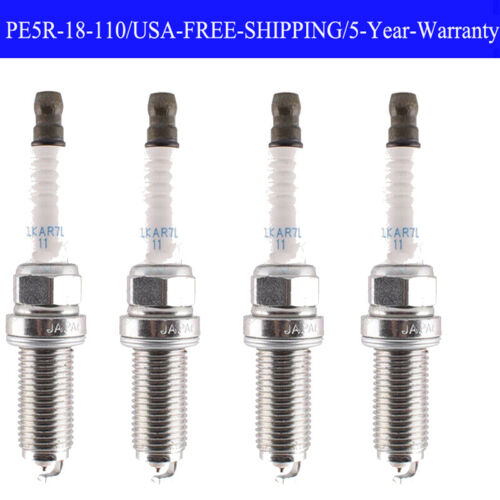 4Pcs Spark Plugs Fit For 2013-2021 CX-3 CX-5 Mazda6 Mazda3 PE5R-18-110