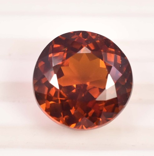 11.30 Ct Natural Dark Orange Hessonite Garnet Certified AAA Loose Gemstone - Picture 2 of 6