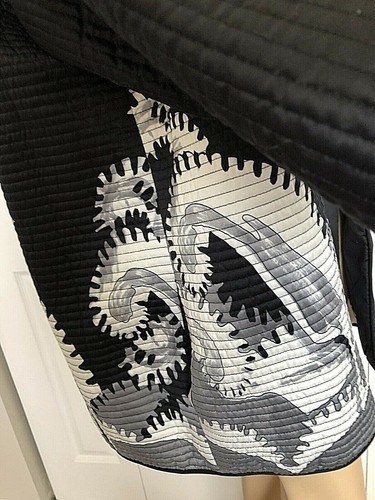 NUEVA SIN ETIQUETAS CHAQUETA ABIERTA MUY VOLLBRACHT REVERSIBLE ARTE PORTÁTIL KIMONO TALLA M - Imagen 6 de 11