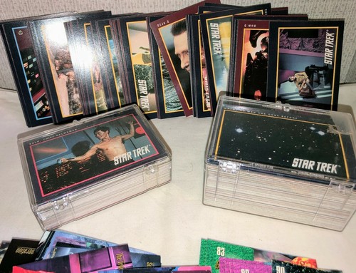 LOTTO DI 340 CARTE DA COLLEZIONE ASSORTITE STAR TREK / NEXT GENERATION - Foto 3 di 7