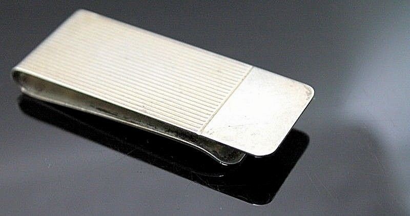 VINTAGE STRIPED STERLING SILVER MONEY CLIP | eBay