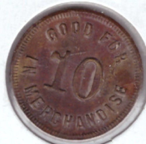 Bon Jellico Coal Mining Co Scrip 10c Bon Jlco Kentucky KY Whitley County token k - Picture 2 of 2