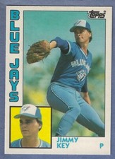 1984 Topps Traded #62-T Jimmy Key Rookie Card Blue Jays