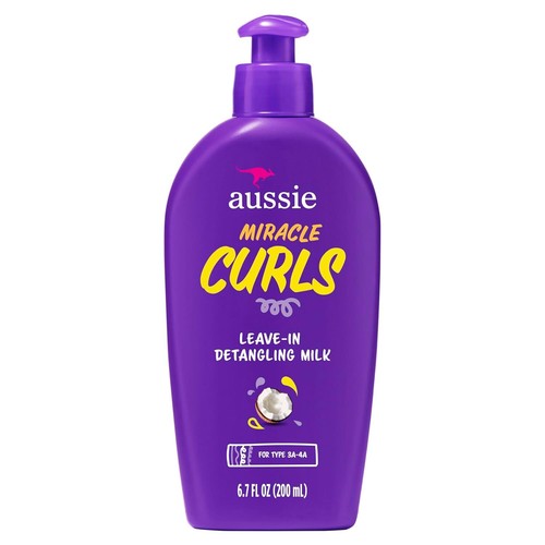 Aussie Miracle Curls with Coconut Oil Paraben Free Detangling Milk Treatment6.7o