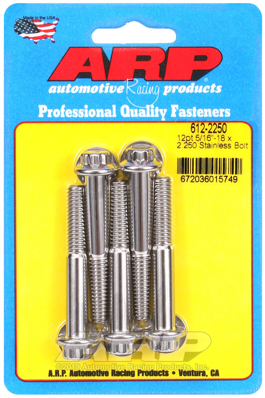 ARP Bolt Kit - 12pt (5) 7/16-20 x 2.250 ARP Bolt Kit - 12pt (5) 7/16-20 x 2.250