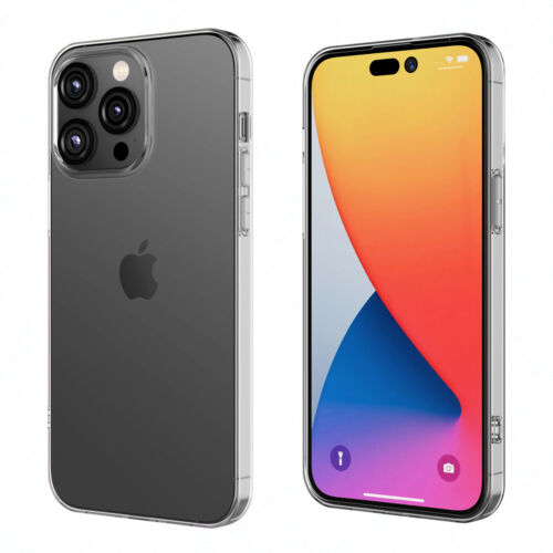Für iPhone 15 14 13 12 Pro Max 7 6 x XR Hülle Slim Durchsichtig Abdeckung/Displayschutzfolie - Bild 4 von 10