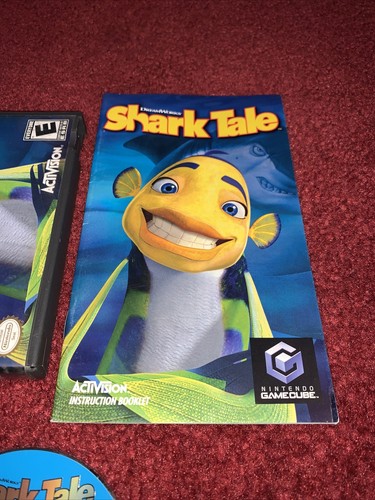 DreamWorks Shark Tale Nintendo GameCube CIB Complete In Box & TESTED! NICE DISC! - Picture 5 of 12