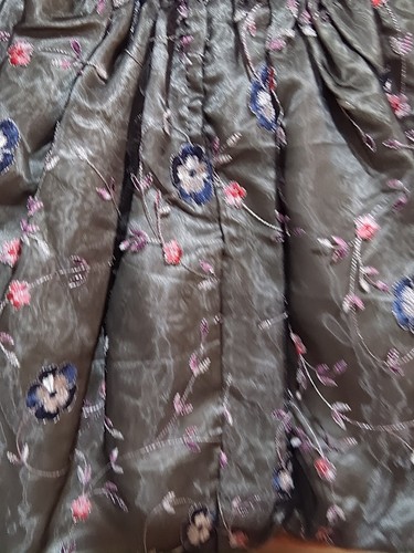 Girls Size 8 Chasing Fireflies Pewter Floral Embroidered Dress EUC - Picture 7 of 12