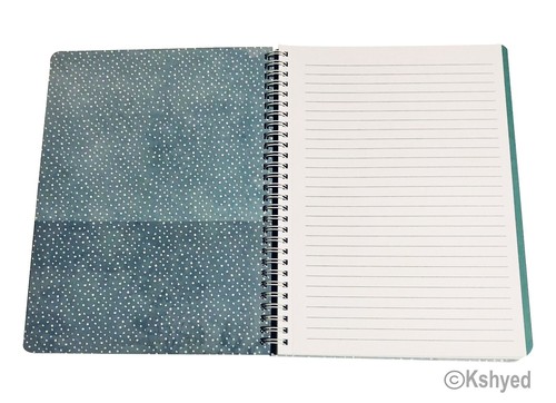 Molly & Rex Spiral Notebook, Dog & Coffee Pattern Colleg Rule w/ Folder (1 Pack) - Picture 3 of 8
