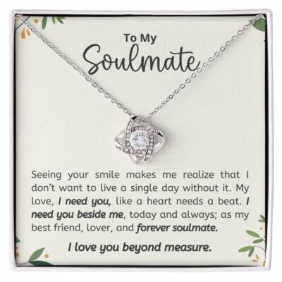 Soulmate Necklace The Perfect Christmas or Valentines Gift for Her, Gift for wif