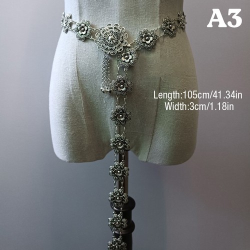 Women Thai Dai Metal Belts Thailand Clothing Waist Chain Vintage Accessories - Picture 7 of 24