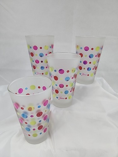 Fiesta® 16oz Cooler Glassware Set of 4 | Frosted Multi-Color Dots - Picture 11 of 13