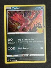 Yveltal 019/025 Celebrations Holo Rare Pokemon TCG NM/Near Mint