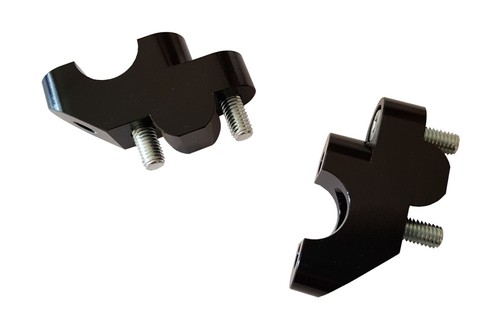 Handlebar Risers for Honda PCX125 - Up/Back: 1.10/0.70 inches - 28/18mm - Foto 2 di 5