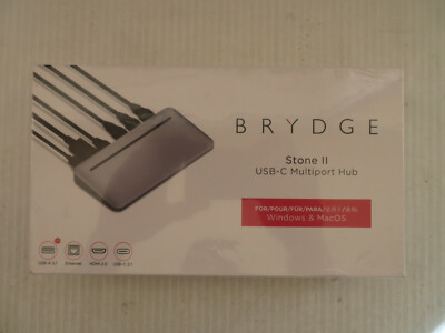 Brydge Stone II USB-C Hub Docking Station Compatible with MacOS & Windows